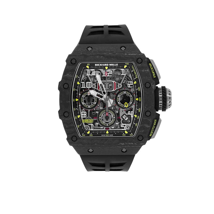 Richard Mille RM 11-03 Black NTPT, Skeleton Dial, 50 mm