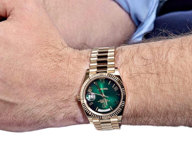 Rolex Day-Date 228238 Green Smoke Dial 40mm