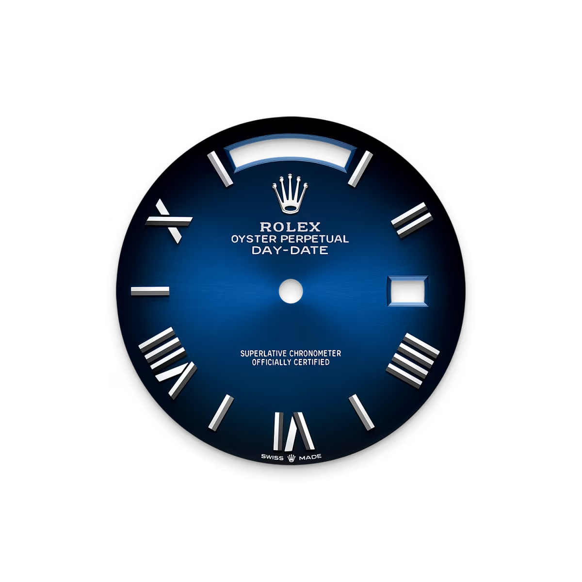 Rolex Day-date Oyster Perpetual 40mm White Gold Blue Ombré Dial, Diamond-set bezel M228349RBR-0045