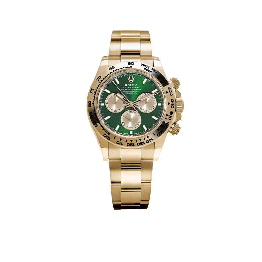 Rolex Daytona 126508 ‘John Mayer 2.0’ Yellow Gold Bright Green and Golden Dial (2025)