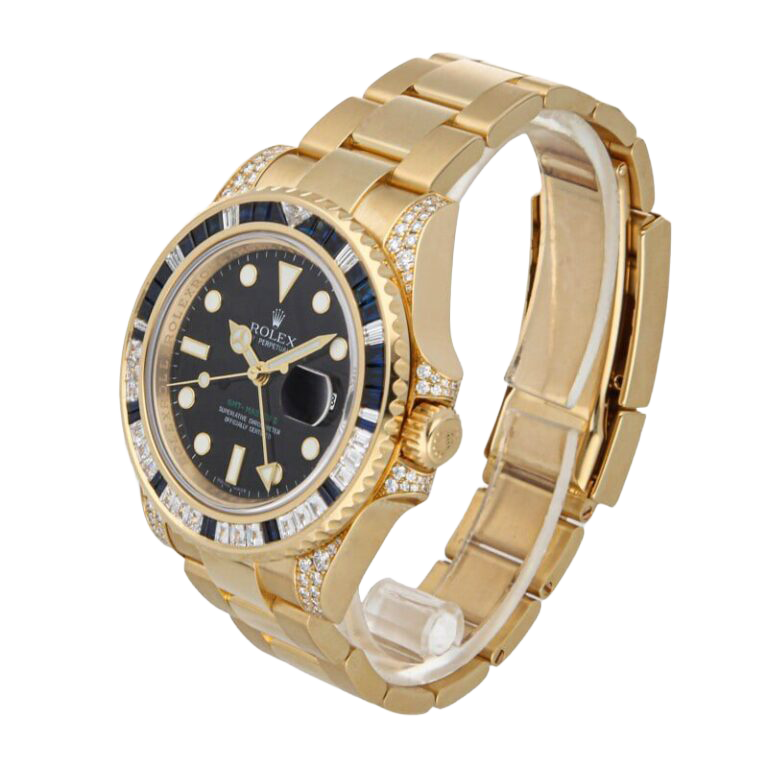 Rolex GMT-Master II 116758SA Yellow Gold Oyster Bracelet 40mm