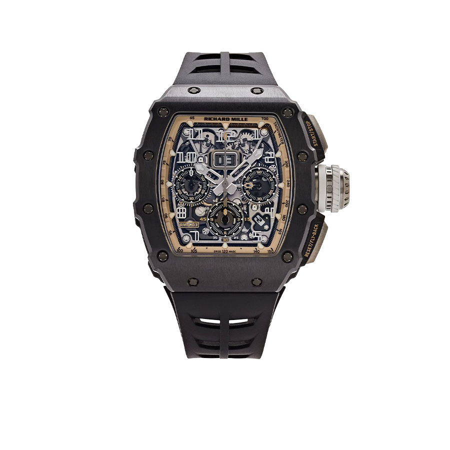 Richard Mille RM 11-03 Black Ceramic, Skeleton Dial 50 mm