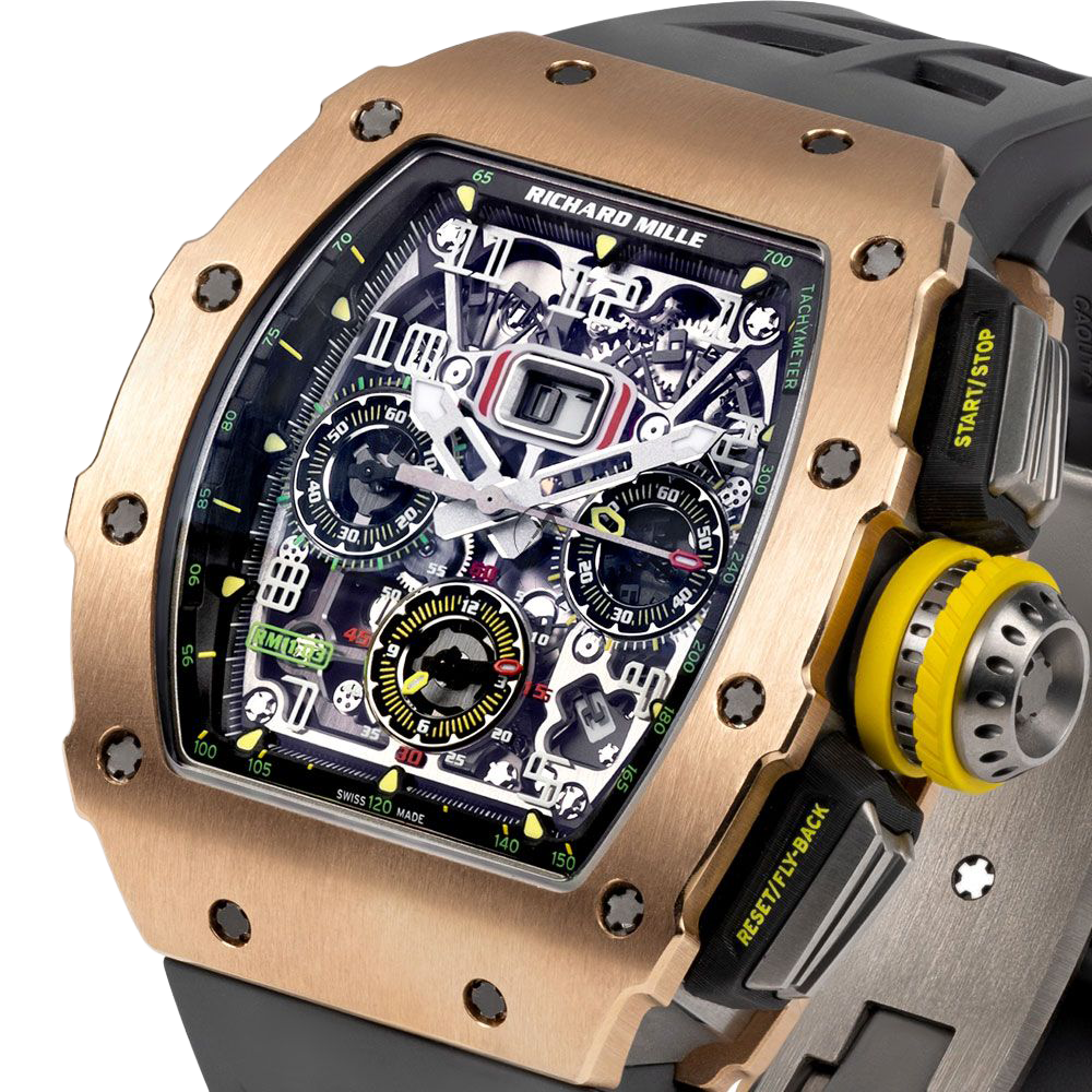 Richard Mille RM 11-03 Rose Gold & Titanium, Skeleton Dial, 50 mm