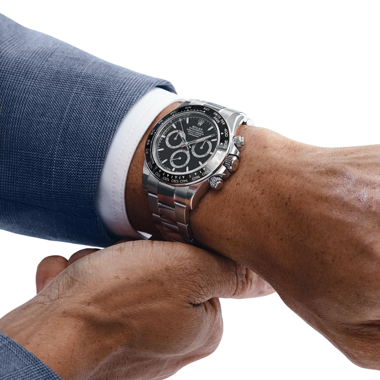 Rolex Daytona Panda 40mm Chronograph Black Dial Mens Watch M126500LN-0002