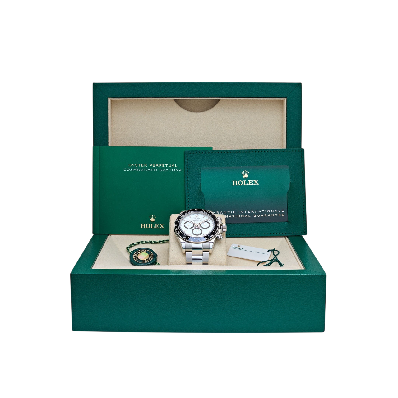 Rolex Daytona 40mm Stainless Steel White Panda Dial 126500
