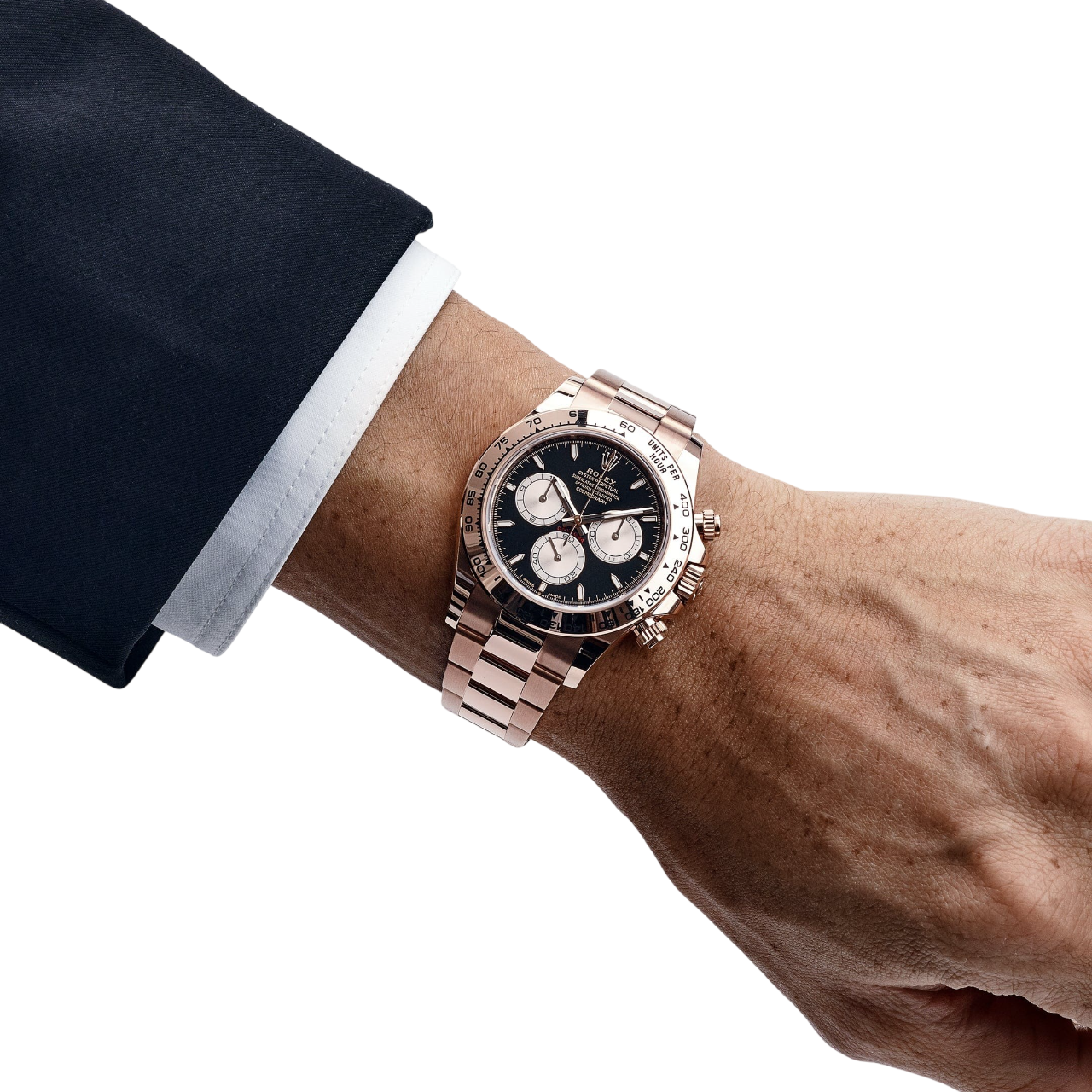 Rolex Cosmograph Daytona 40mm Everose Gold Black Dial – 126505