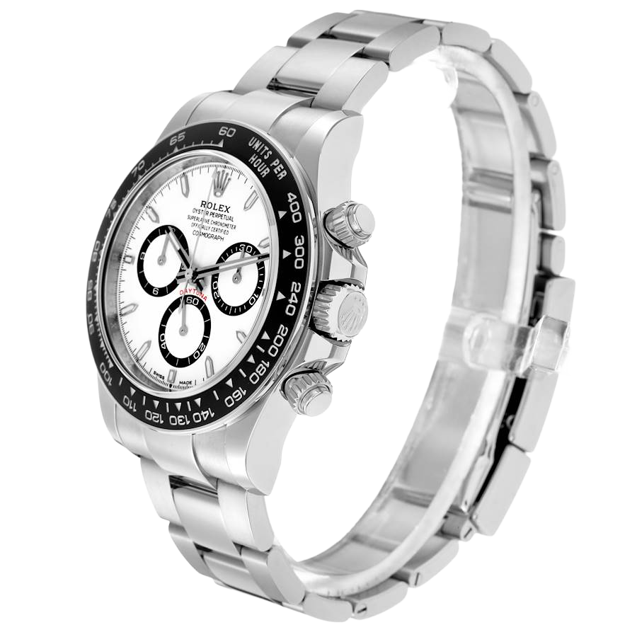 Rolex Daytona 40mm Stainless Steel White Panda Dial 126500