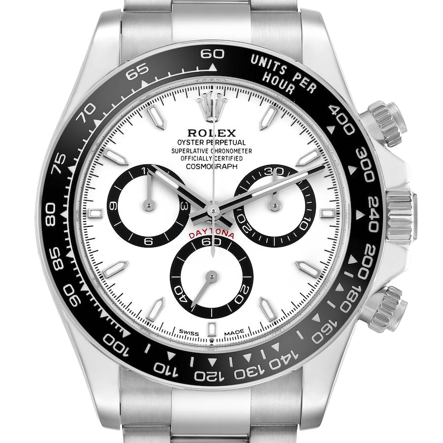 Rolex Daytona 40mm Stainless Steel White Panda Dial 126500