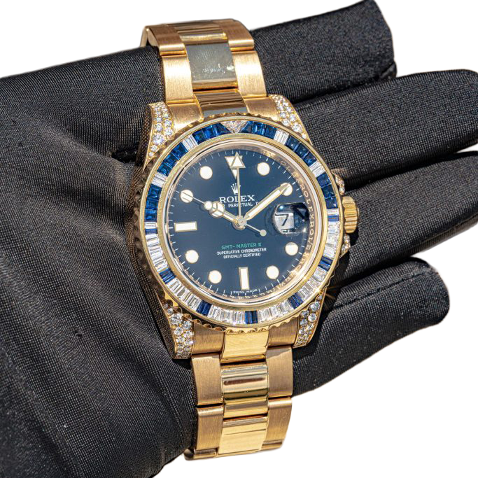 Rolex GMT-Master II 116758SA Yellow Gold Oyster Bracelet 40mm