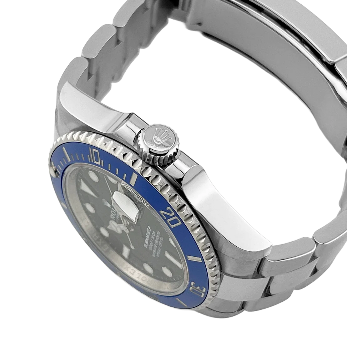 Rolex Submariner 41mm Cookie Monster Blue Ceramic Bezel White Gold Mens Watch 126619