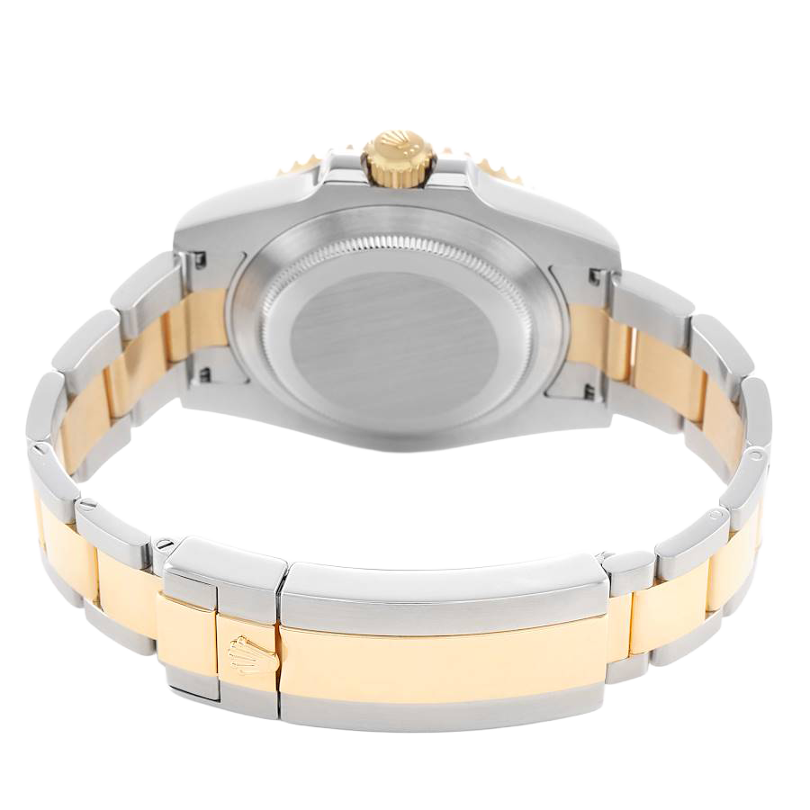 Rolex Submariner 40mm Steel Yellow Gold Blue Dial Bezel Mens Watch 116613