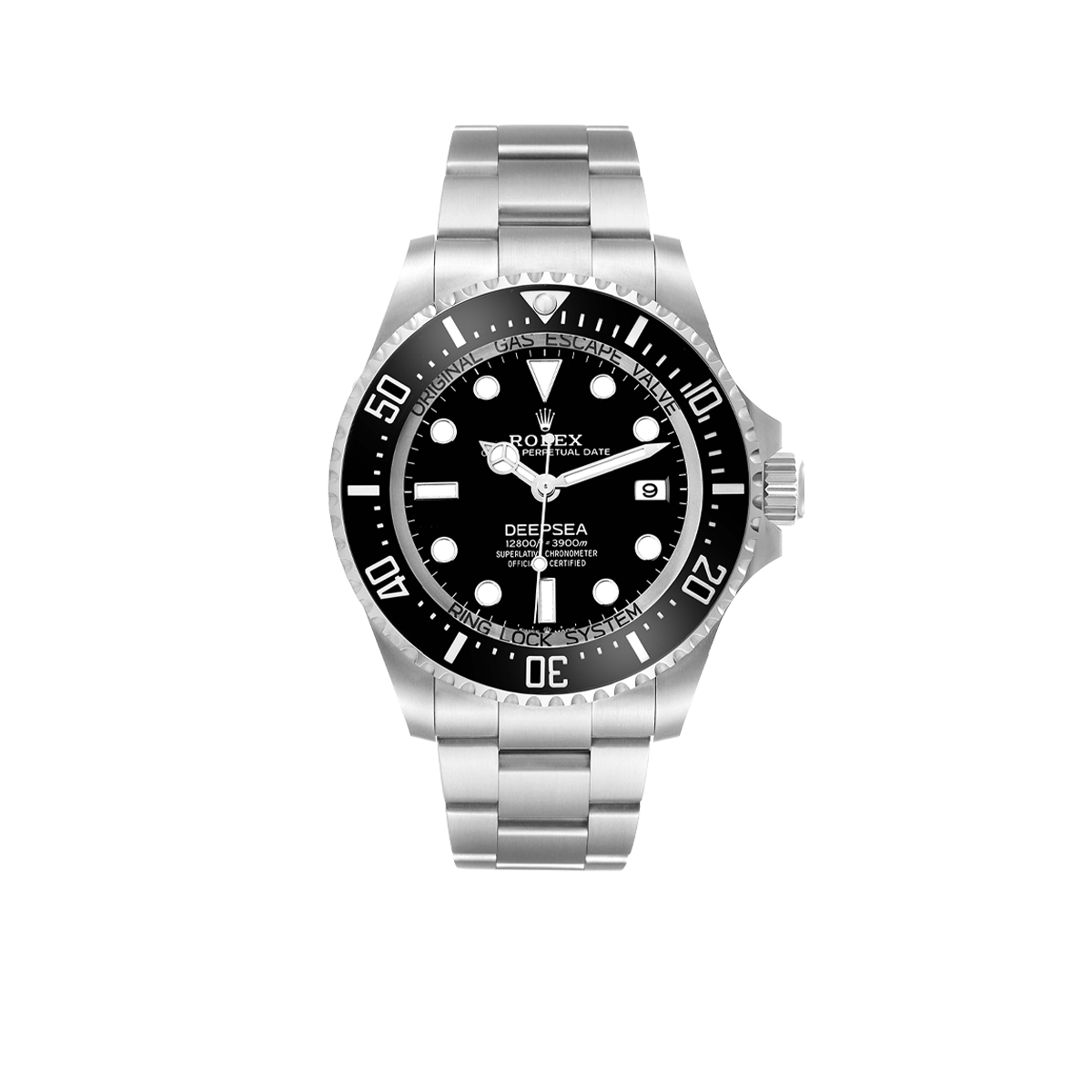 Rolex Seadweller Deepsea Black Dial Steel Mens Watch 136660