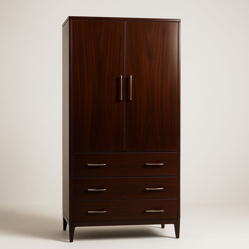 Armoire en Bois avec Tiroirs et Portes Doubles-Havenoviva