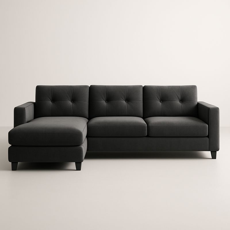 Canapé d'angle en tissu et trois places-Havenoviva