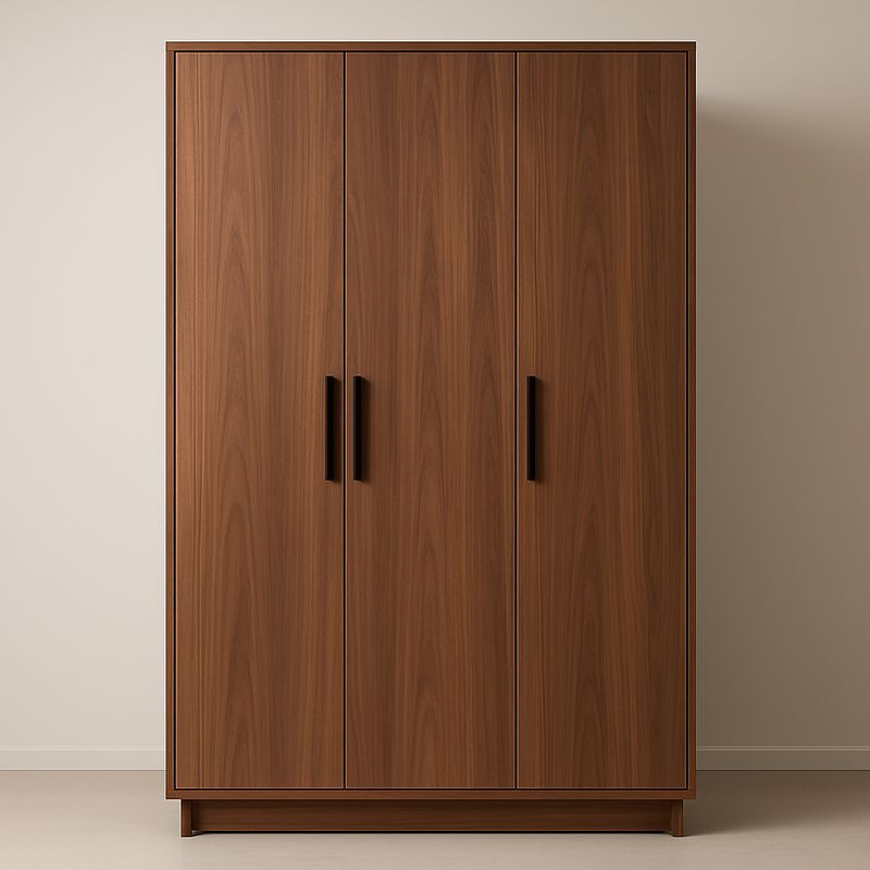 Armoire en Bois de Noyer avec Poignées Noires 180cm-Havenoviva