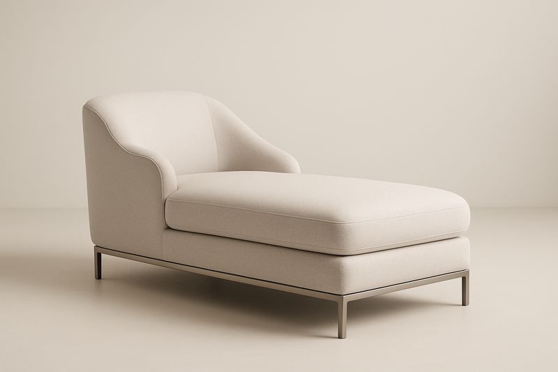 Méridienne Tissu Beige 190 cm-Cosivita