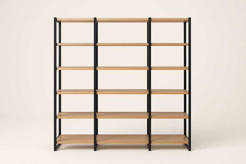 Étagère de rangement en acier et bois 210 cm 5 niveaux-Cosivita