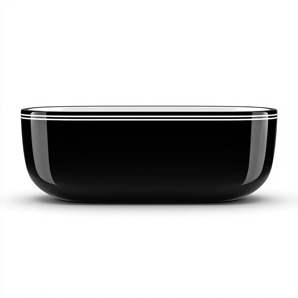 Baignoire autoportante acrylique 168x78x60 cm - noir-blanc - design moderne - adaptée à la salle de bain-Warmthovae