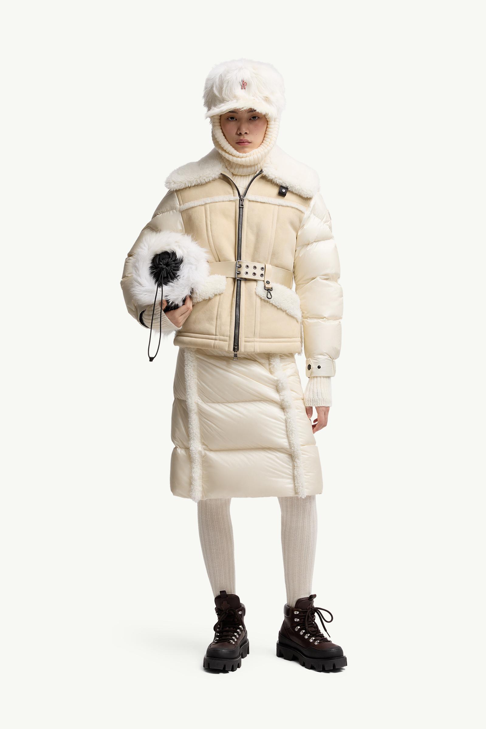 Alvernia Belted Shearling Down Jacket
