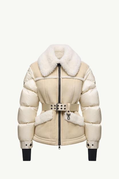 Alvernia Belted Shearling Down Jacket