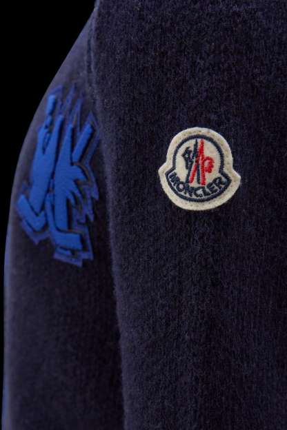 Logo Motif Wool Cardigan