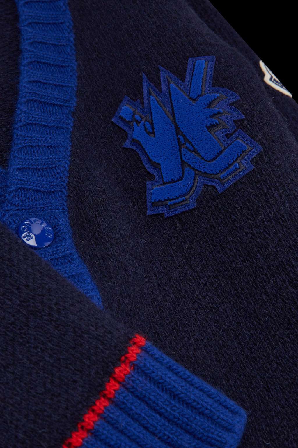 Logo Motif Wool Cardigan