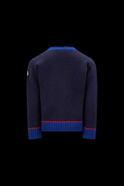 Logo Motif Wool Cardigan