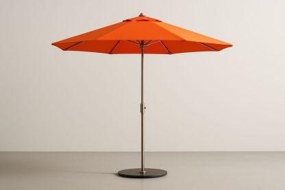Ombrellone da Giardino con Palo in Alluminio e Tessuto in Poliestere Arancione