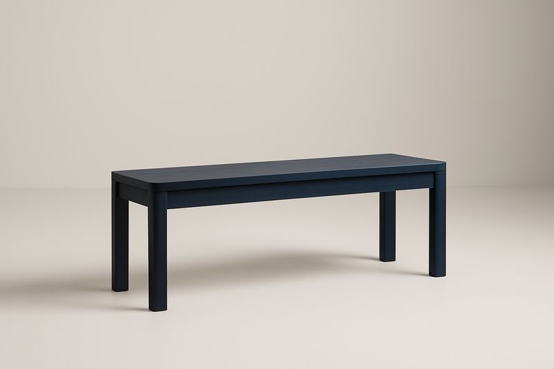Panca da esterno in legno blu, 120×35×45 cm