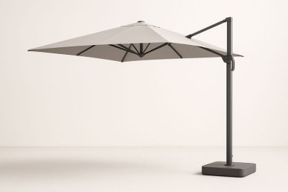 Ombrellone da Giardino in Alluminio e Poliestere Grigio 300x400 cm