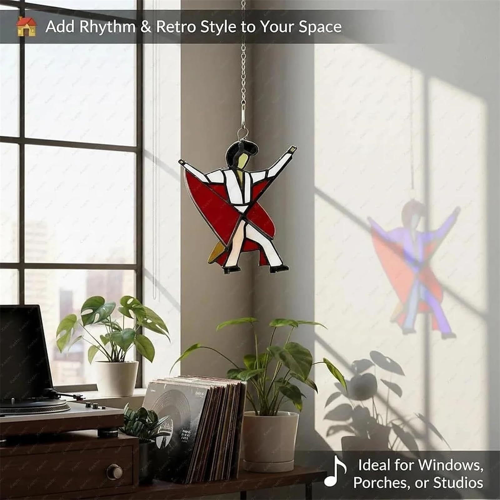 🔥LAST DAY 59% OFF -💃🤘 Handmade Stained Glass Spinner