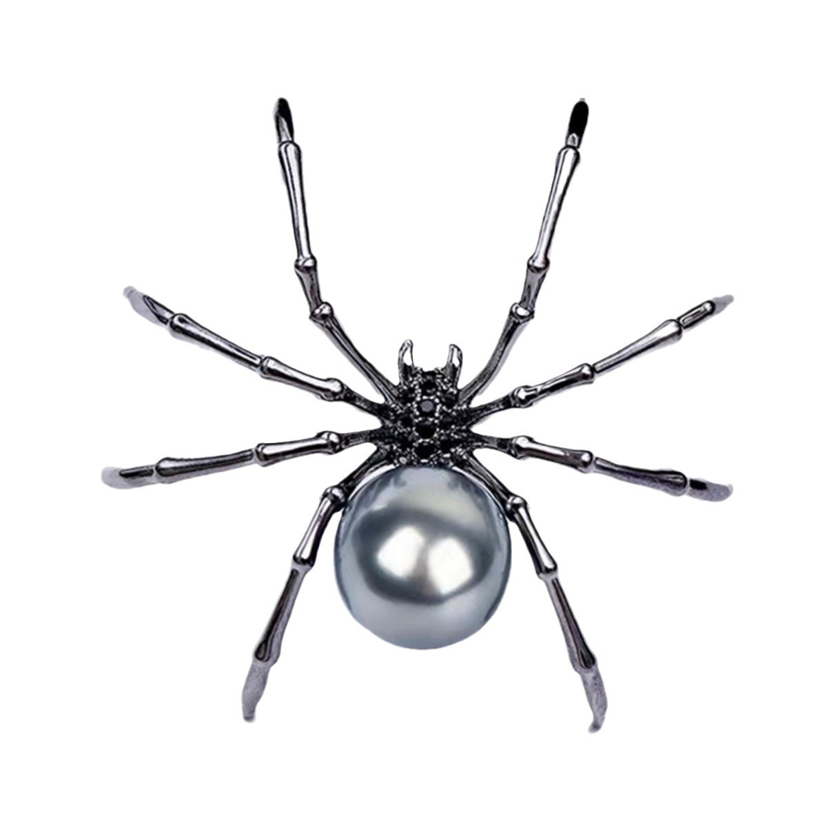 🕷Stunning Big Black Spider Pearl Earrings🕷