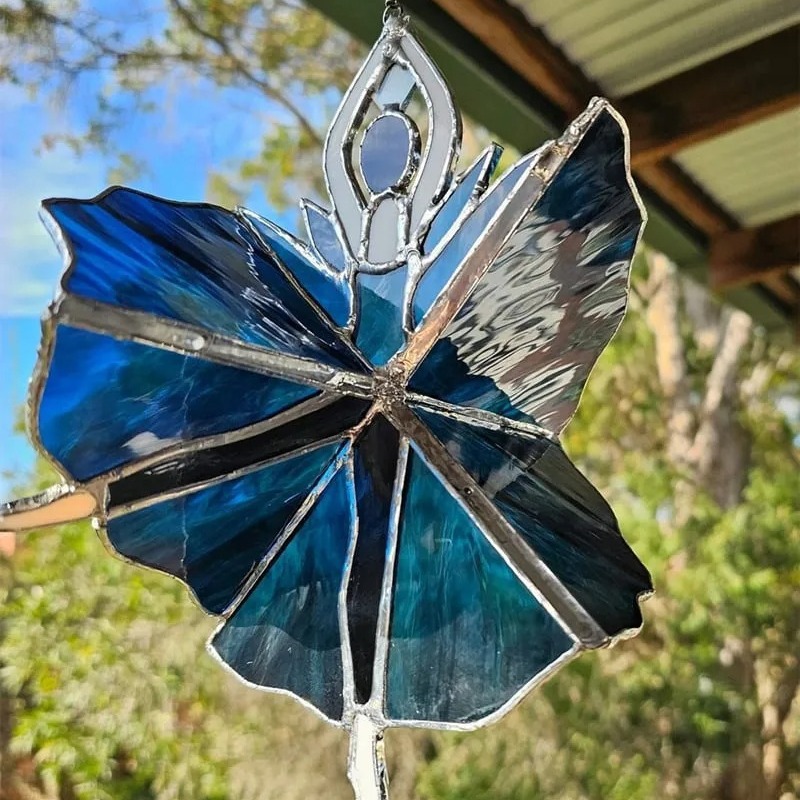 🔥LAST DAY 59% OFF -💃🤘 Handmade Stained Glass Spinner