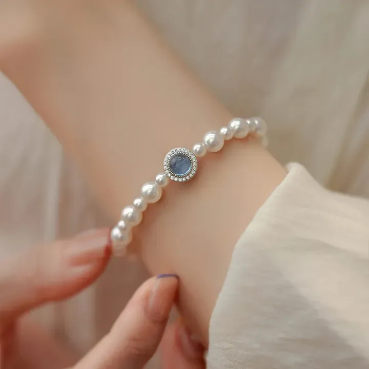 Aquamarine Akoya Pearl Set