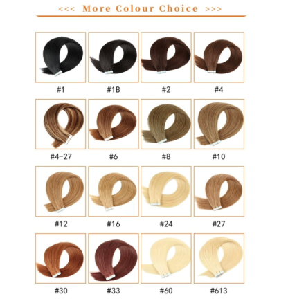 Talikin Seamless Injected Hand-Tied Invisible Tape In Hair Extension -- 100% VIRGIN HUMAN HAIR(10-piece)