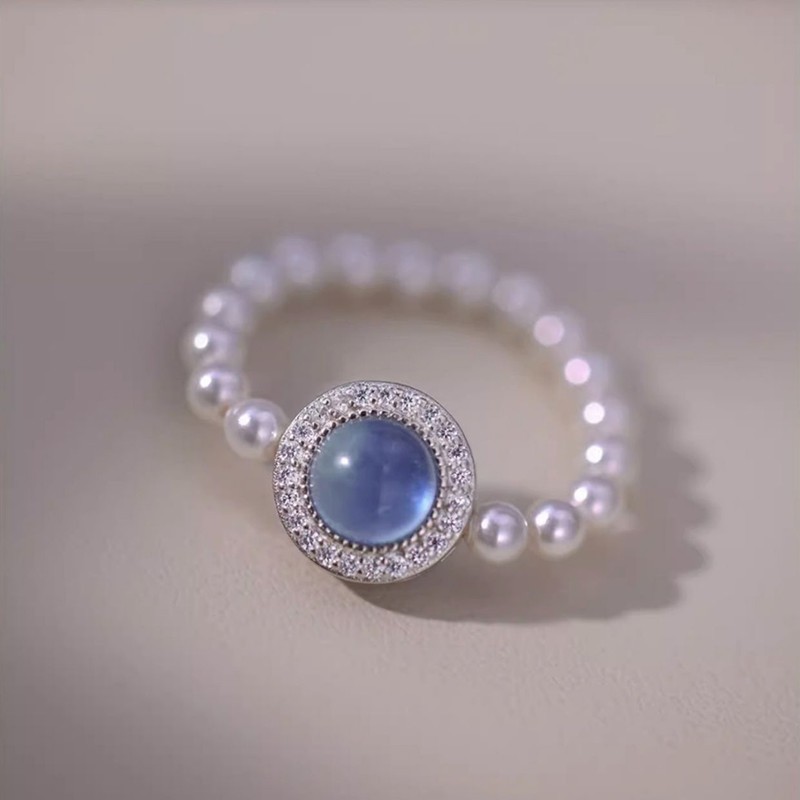 Aquamarine Akoya Pearl Set
