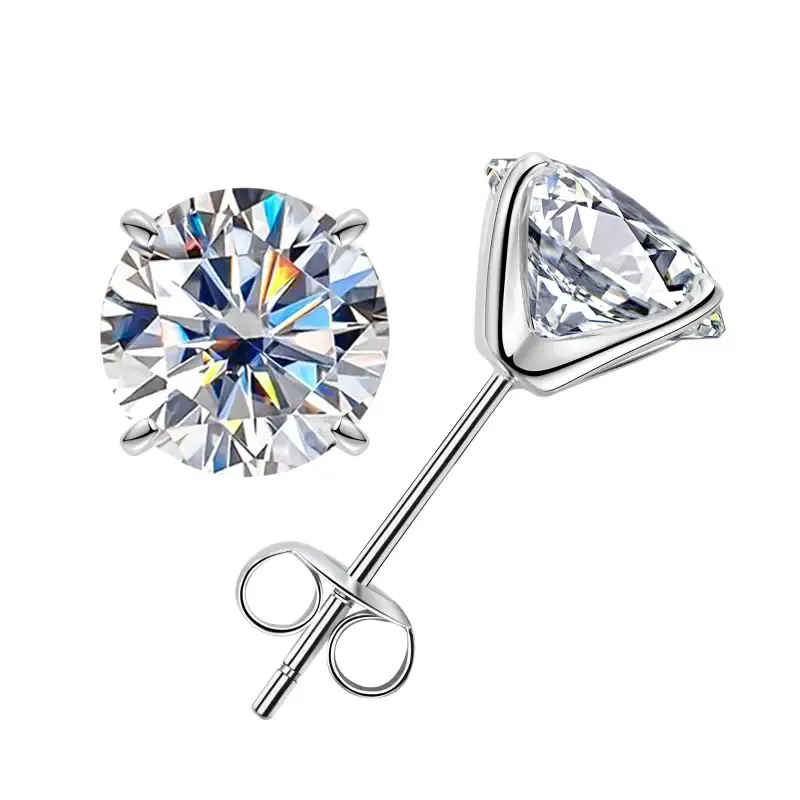 🔥Hot Sale🔥Brilliant 4-Prong Moissanite Stud Earrings💎