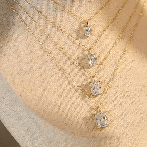 💎Luxury Solitaire Ideal Cut Moissanite Necklace✨