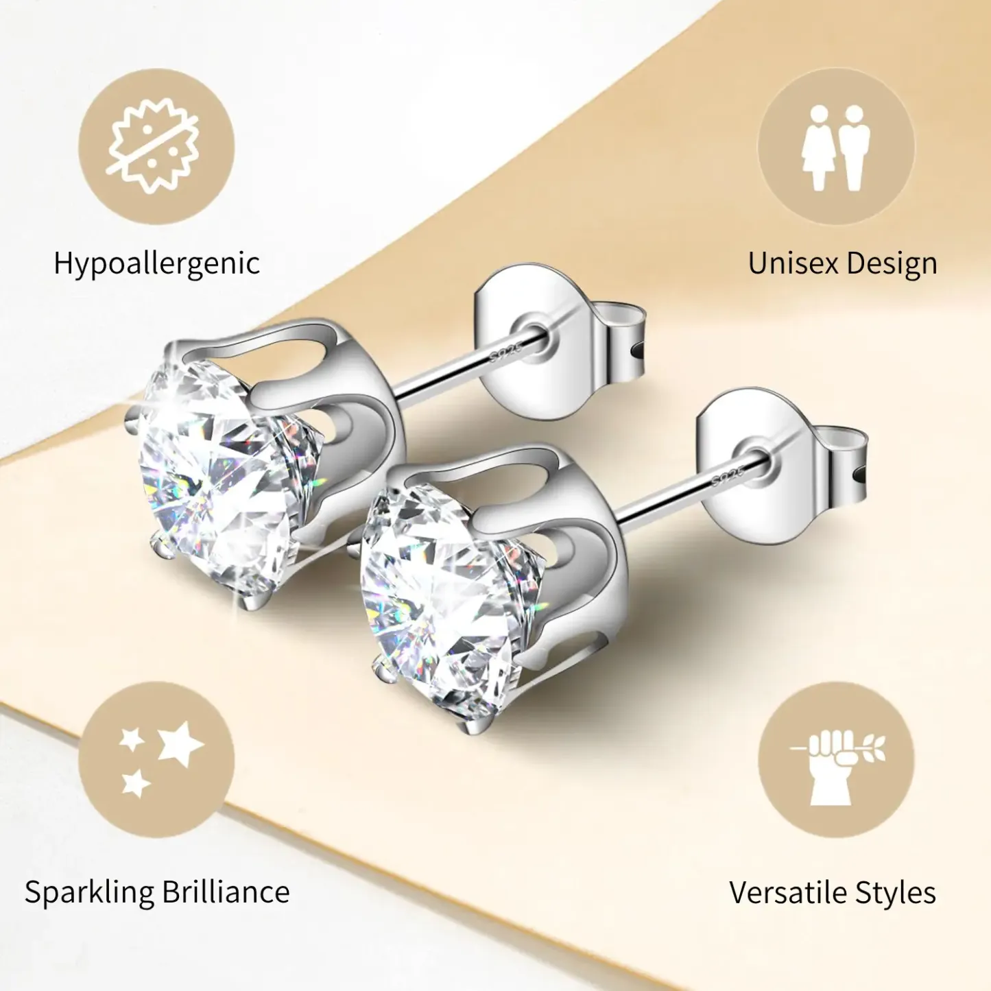 🔥Hot Sale💎Classic 6-Prong Moissanite Earrings💎