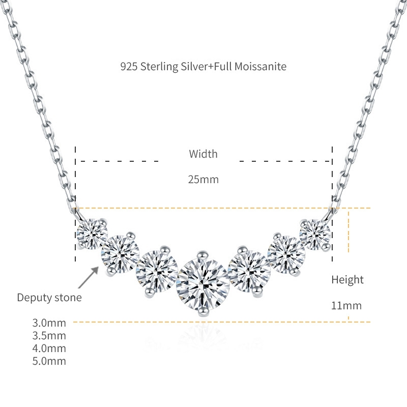 Classic Smile Moissanite Necklace