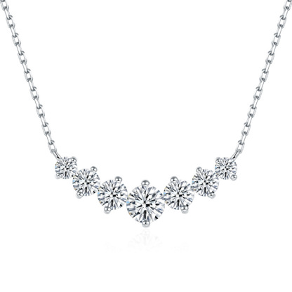 Classic Smile Moissanite Necklace