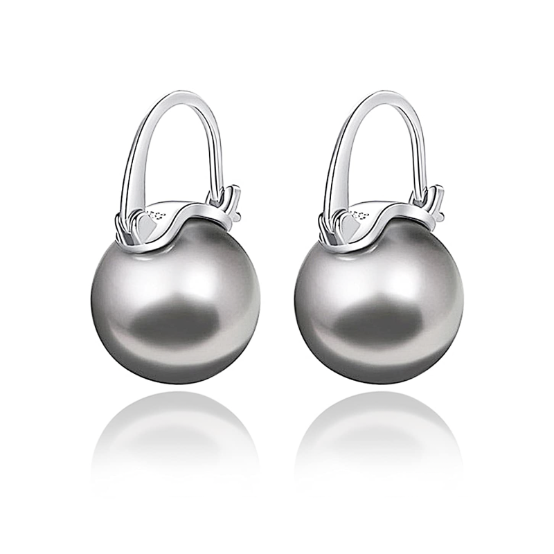Elegant 925 Sterling Silver Pearl Drop Earrings