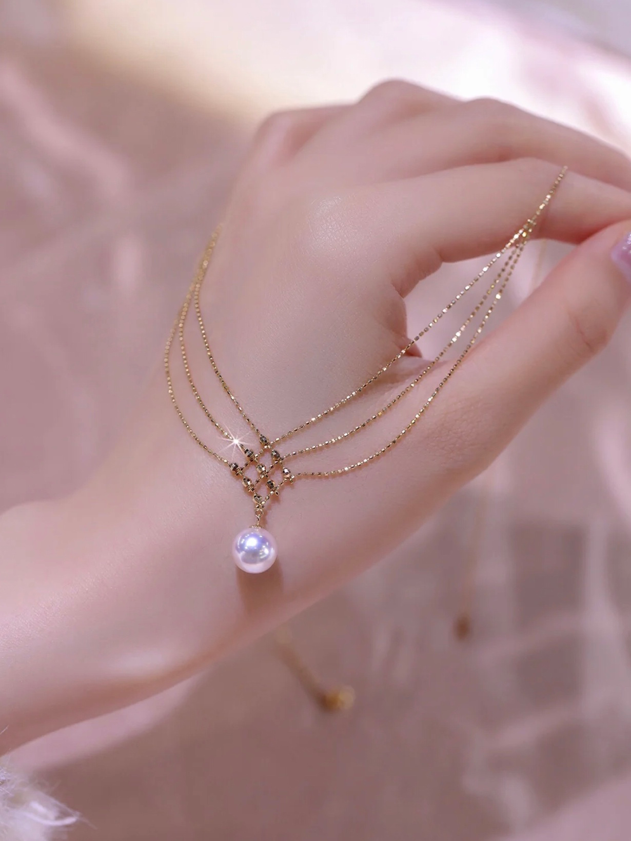 🔥Limited Time Promotion🎁Akoya Pearl Lace Necklace