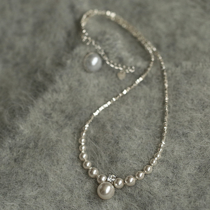 ⏰Limited Discount Time 50% OFF⏰S925 Sterling Silver Japan Top Akoya Pearl Diamond Necklace