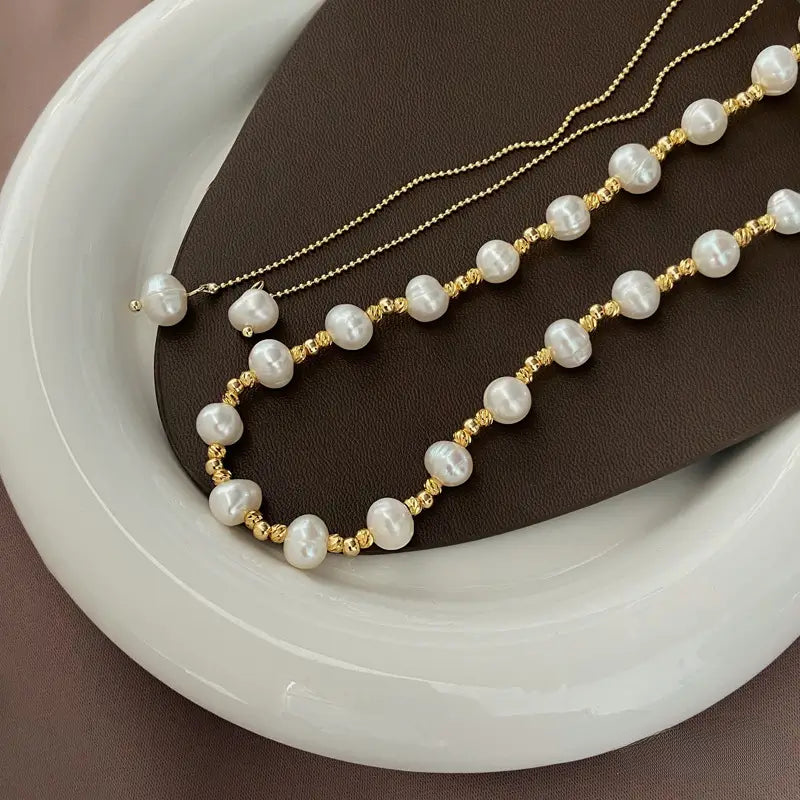 Florence Dainty Pearl Necklace
