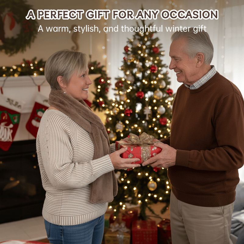 Black Friday Big Promotion Save 49%🔥Faux Fur Pull-Through Scarf with Zipper Pocket