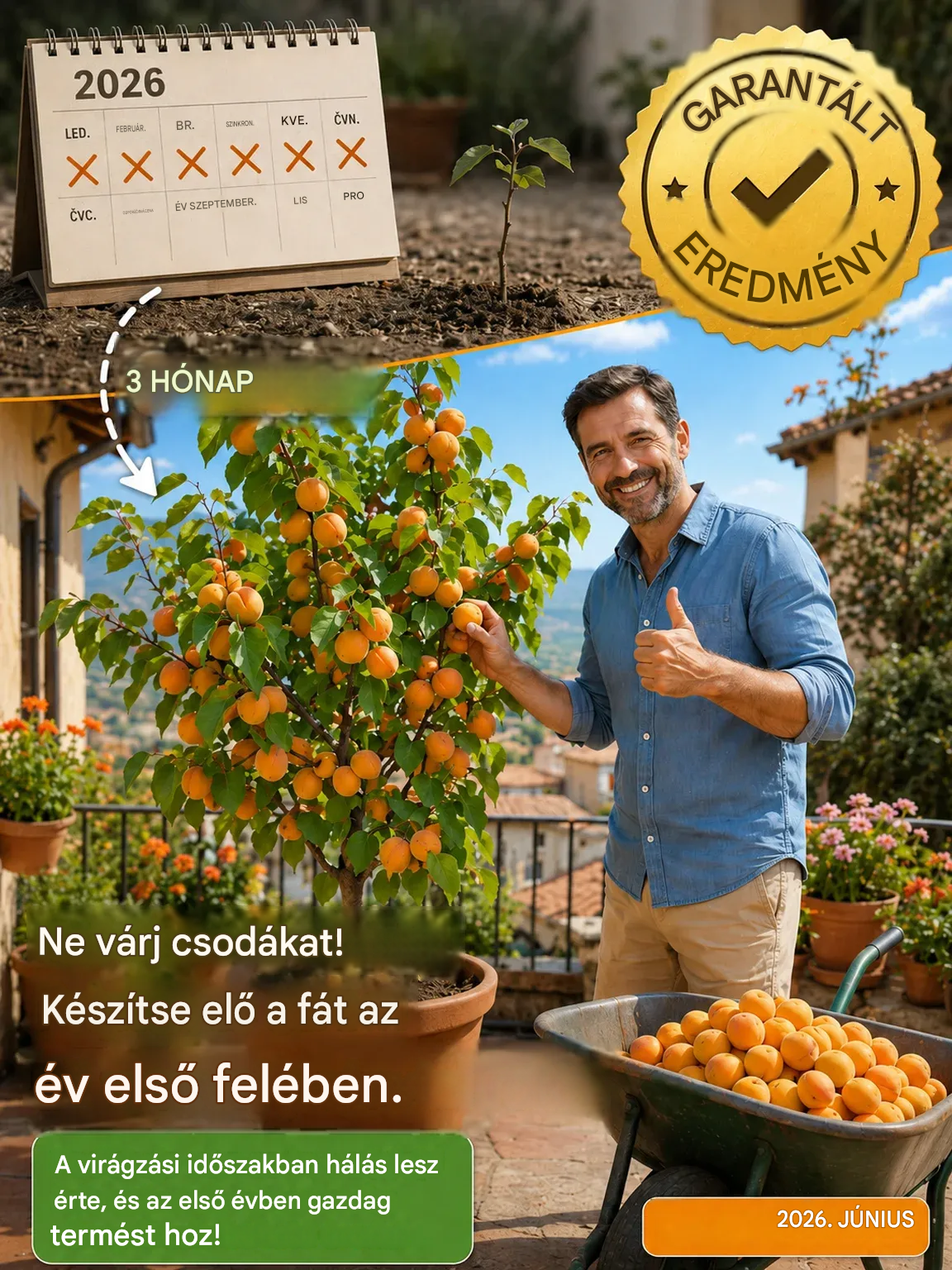 Extra édes és lédús -- Évek óta termesztett sárgabarackmagok