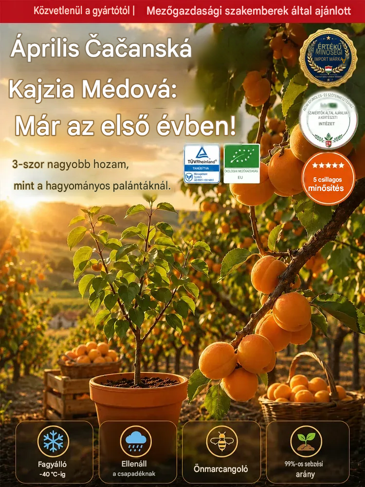 Extra édes és lédús -- Évek óta termesztett sárgabarackmagok