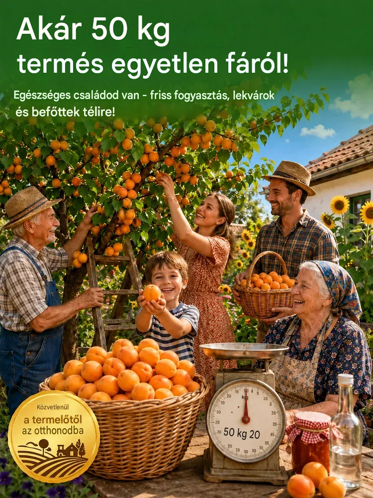 Extra édes és lédús -- Évek óta termesztett sárgabarackmagok