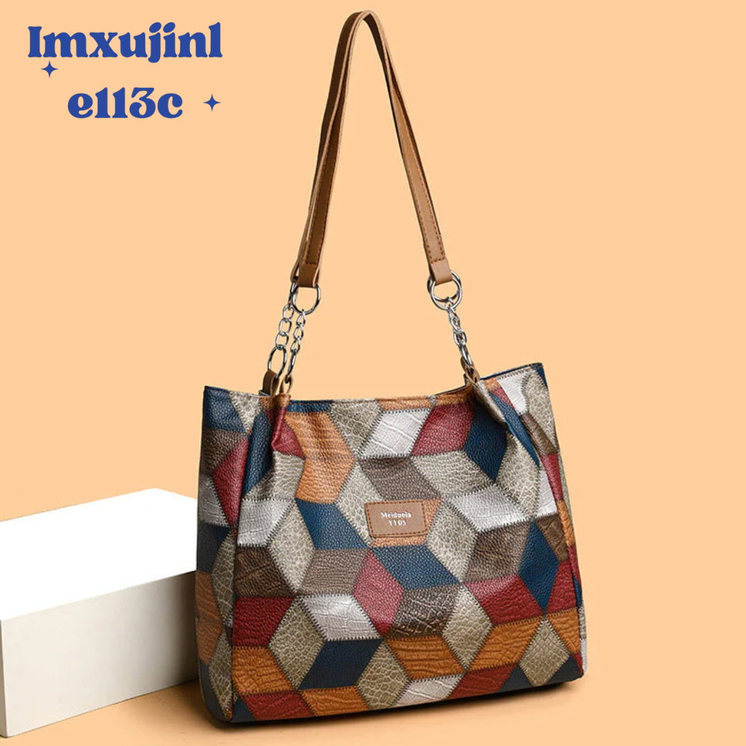 【👜🎊Új termékek népszerűsége】Divatos patchwork női válltáska